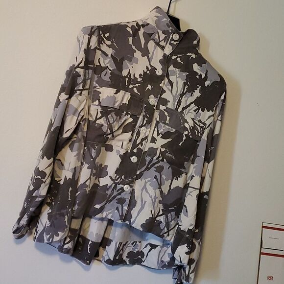 LAURIE FELT BUTTON FRONT  SWING ARMY JACKET 16 - Picture 1 of 8